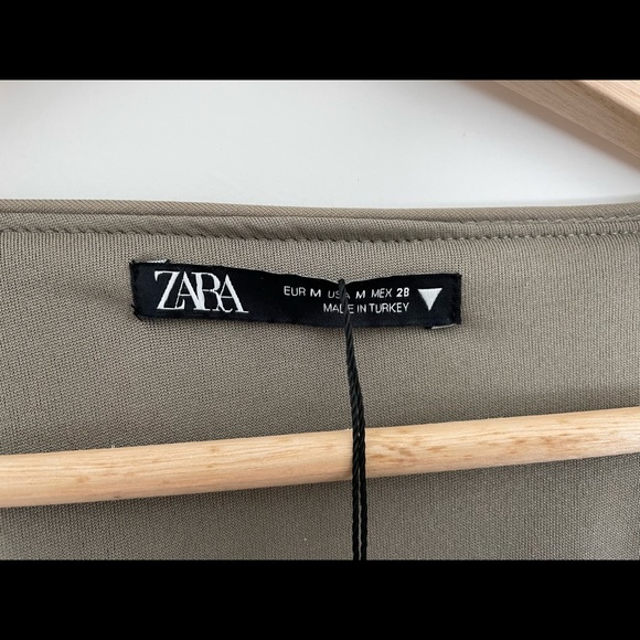 Zara Sweetheart Dress in Taupe/ Desert color - Picture 11 of 14